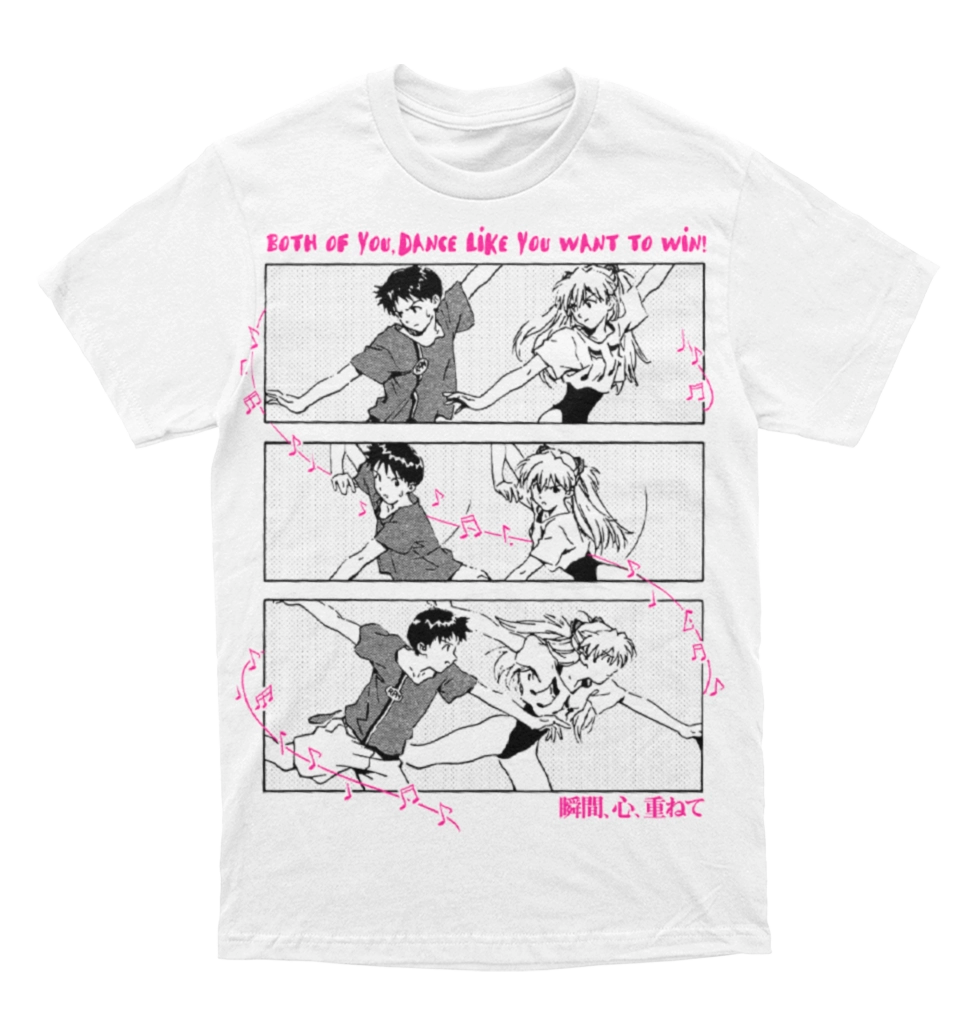 Polera Evangelion - Shinji y Asuka - Dance Like You Want to Win