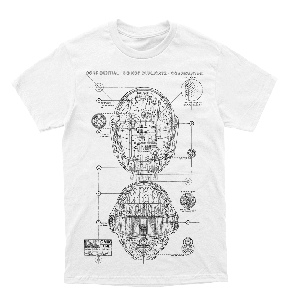 Polera Daft Punk - Confidential