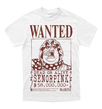 Polera One Piece Wanted (Señor Pink)