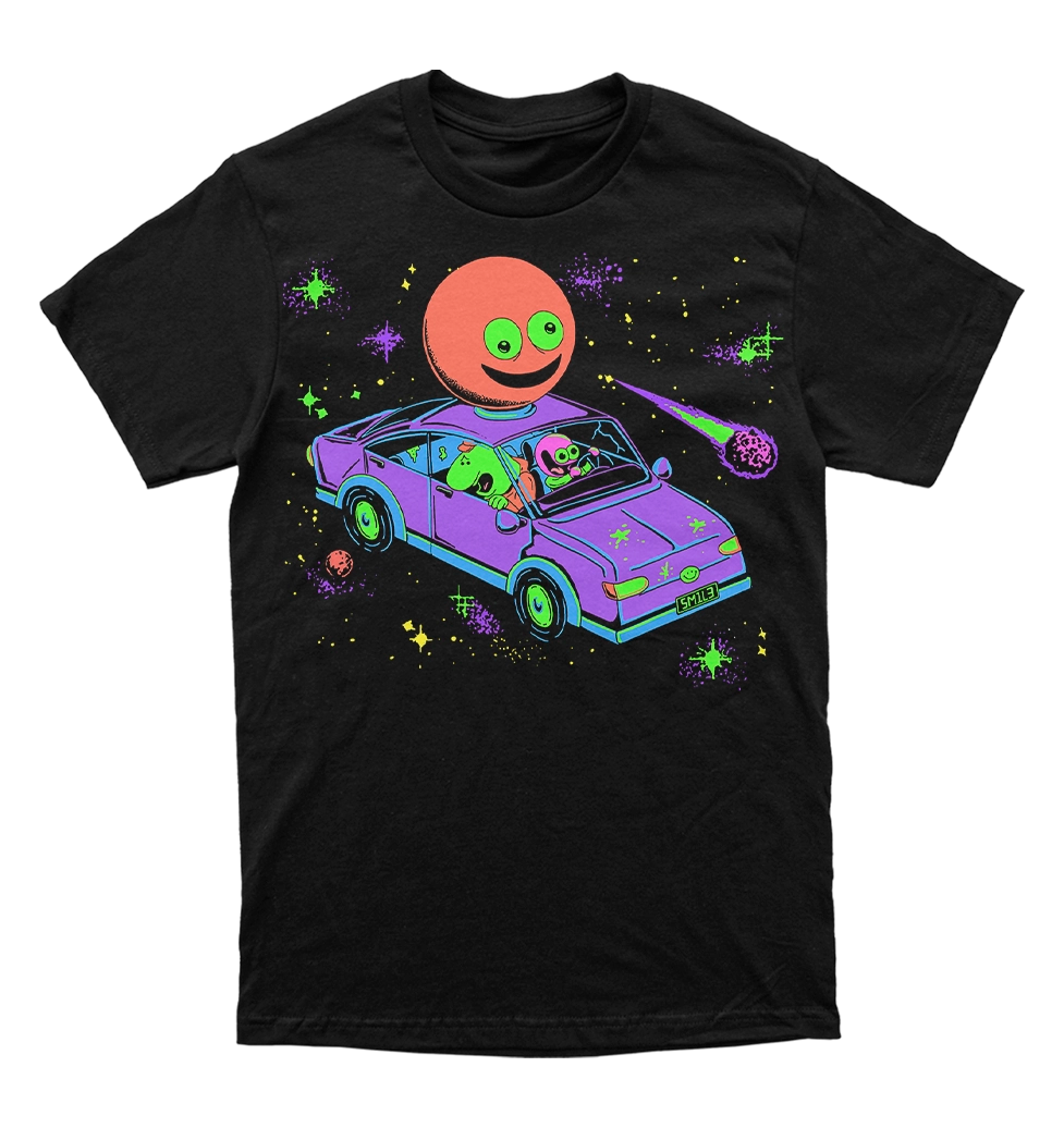 Polera Smiling Friends - Pin & Charlie - Space