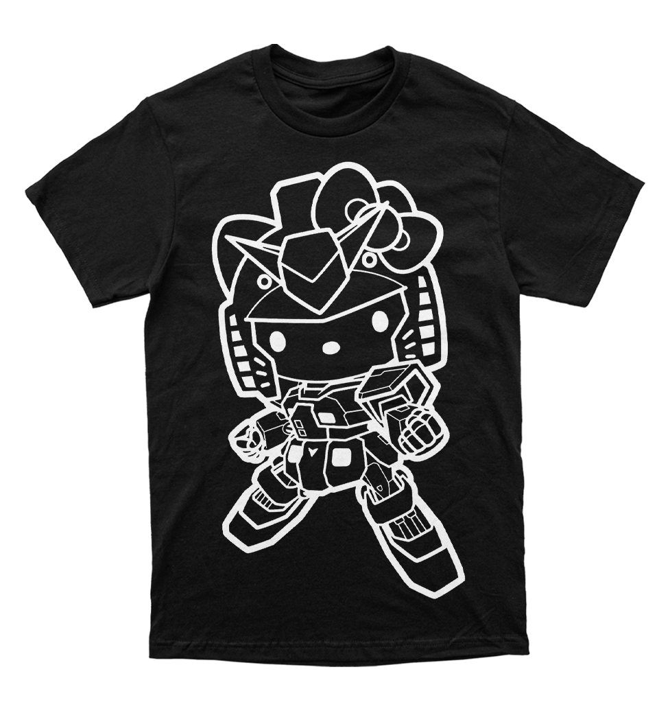Polera Hello Kitty x Gundam