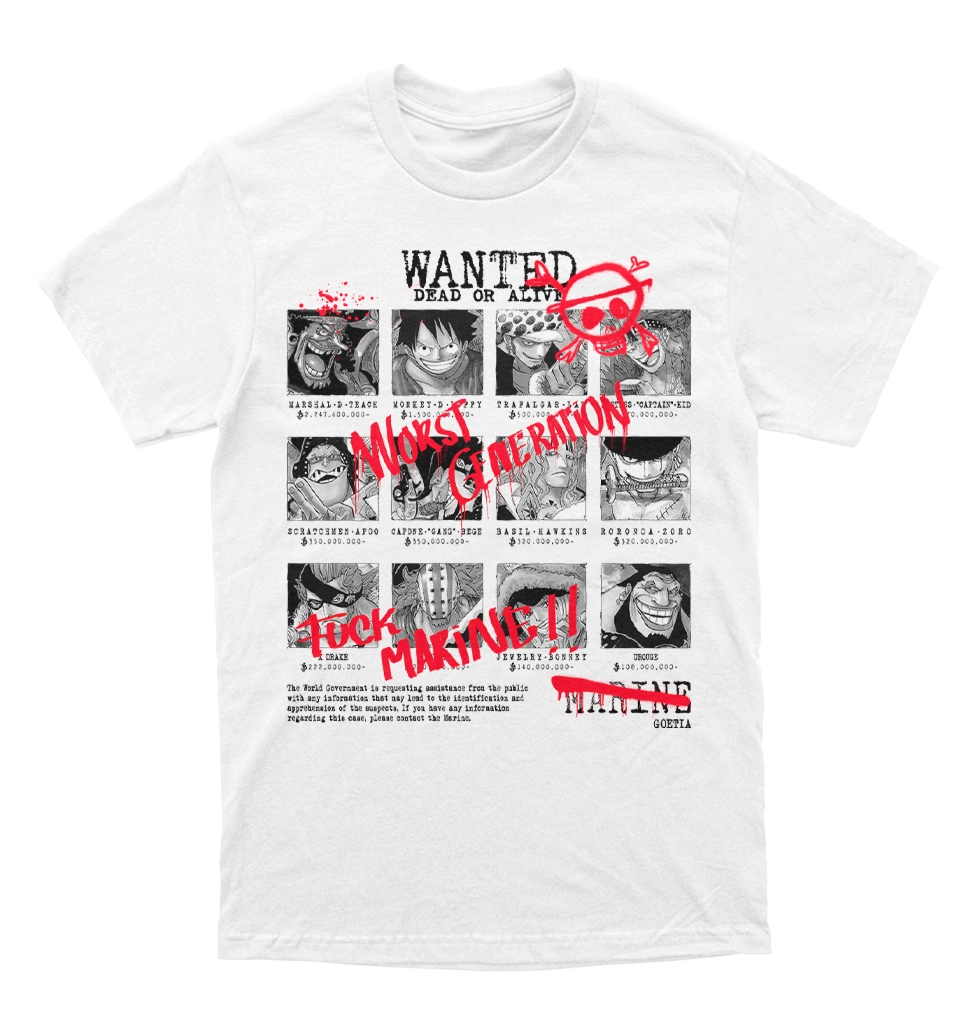 Polera One Piece - Supernovas - Worst Generation