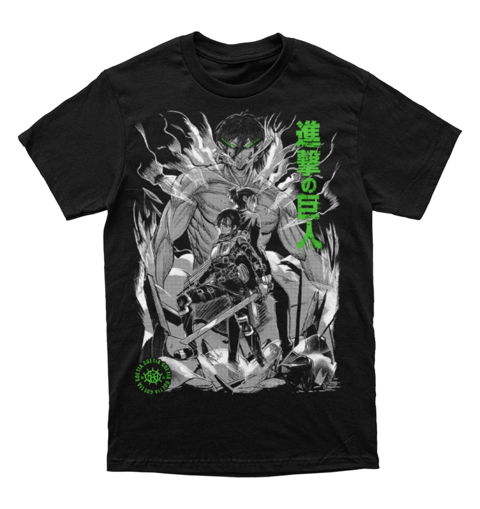 Polera Shingeki no Kyojin - Eren y Mikasa