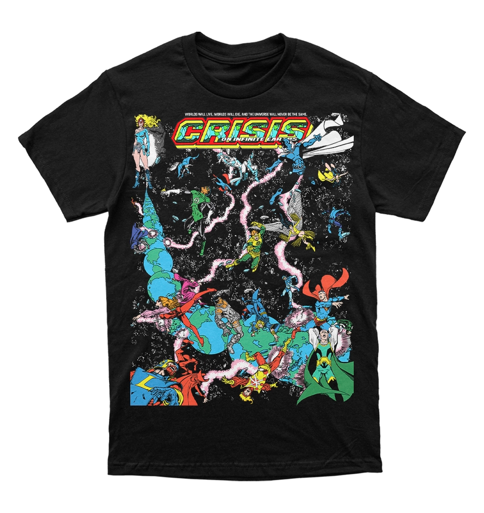 Polera DC Comics - Crisis on Infinite Earths