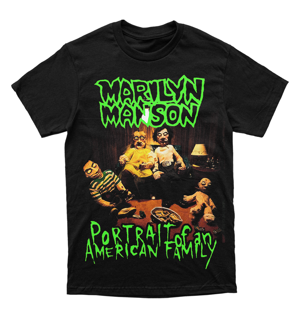 Polera Marilyn Manson - Portrait of an american family