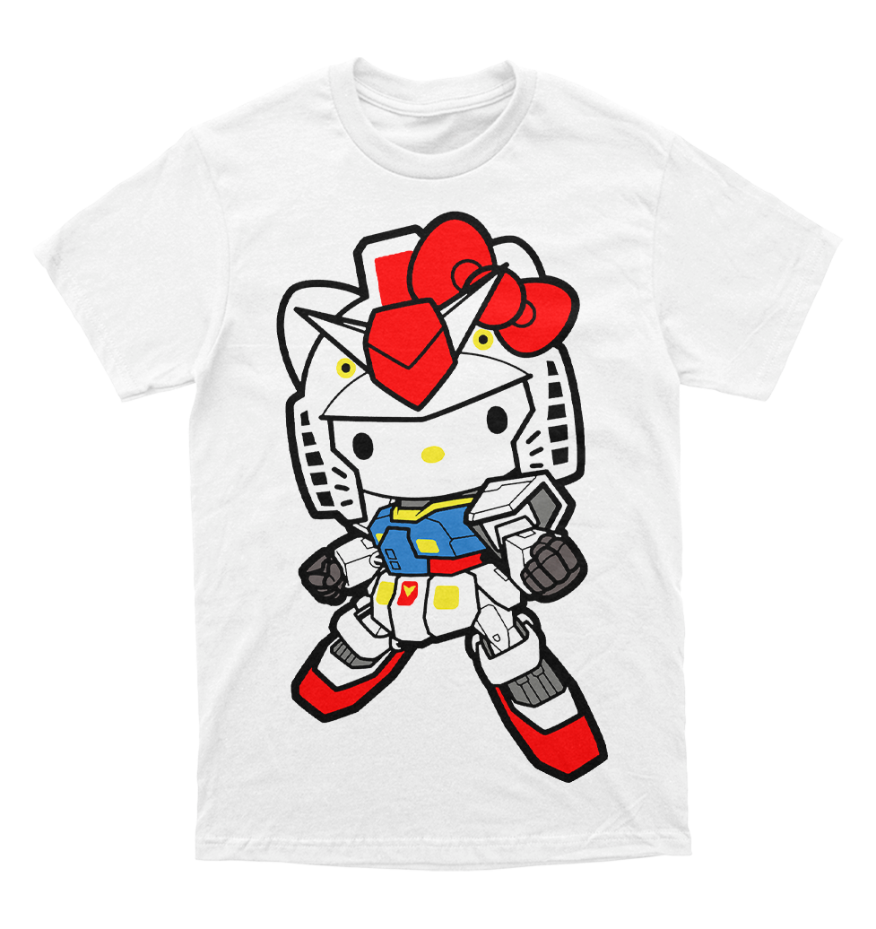 Polera Hello Kitty x Gundam
