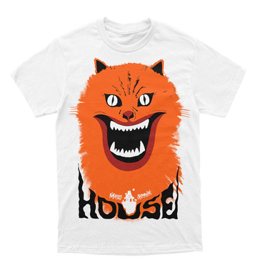 Polera Hausu - Blanche - Cat Poster
