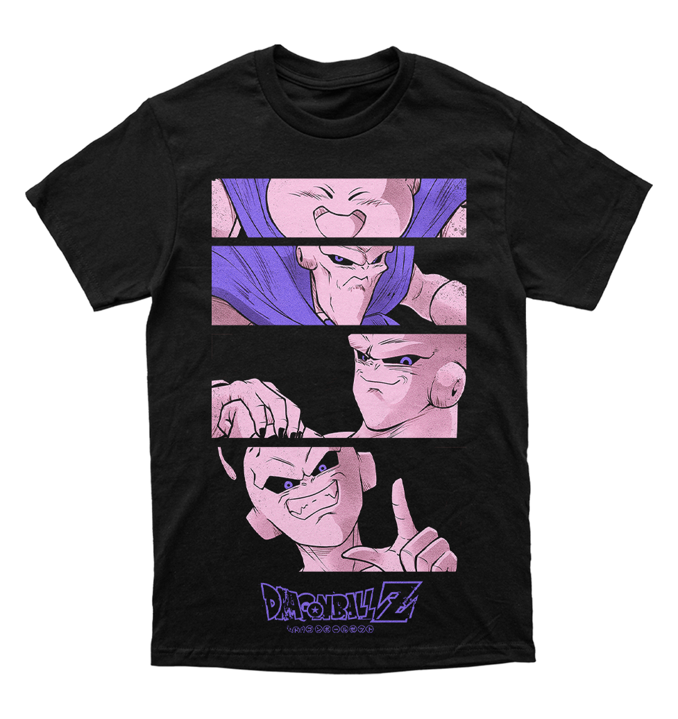 Polera Dragon Ball - Majin Buu - evolución