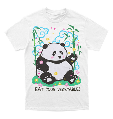 Polera Panda (eat your vegetables)