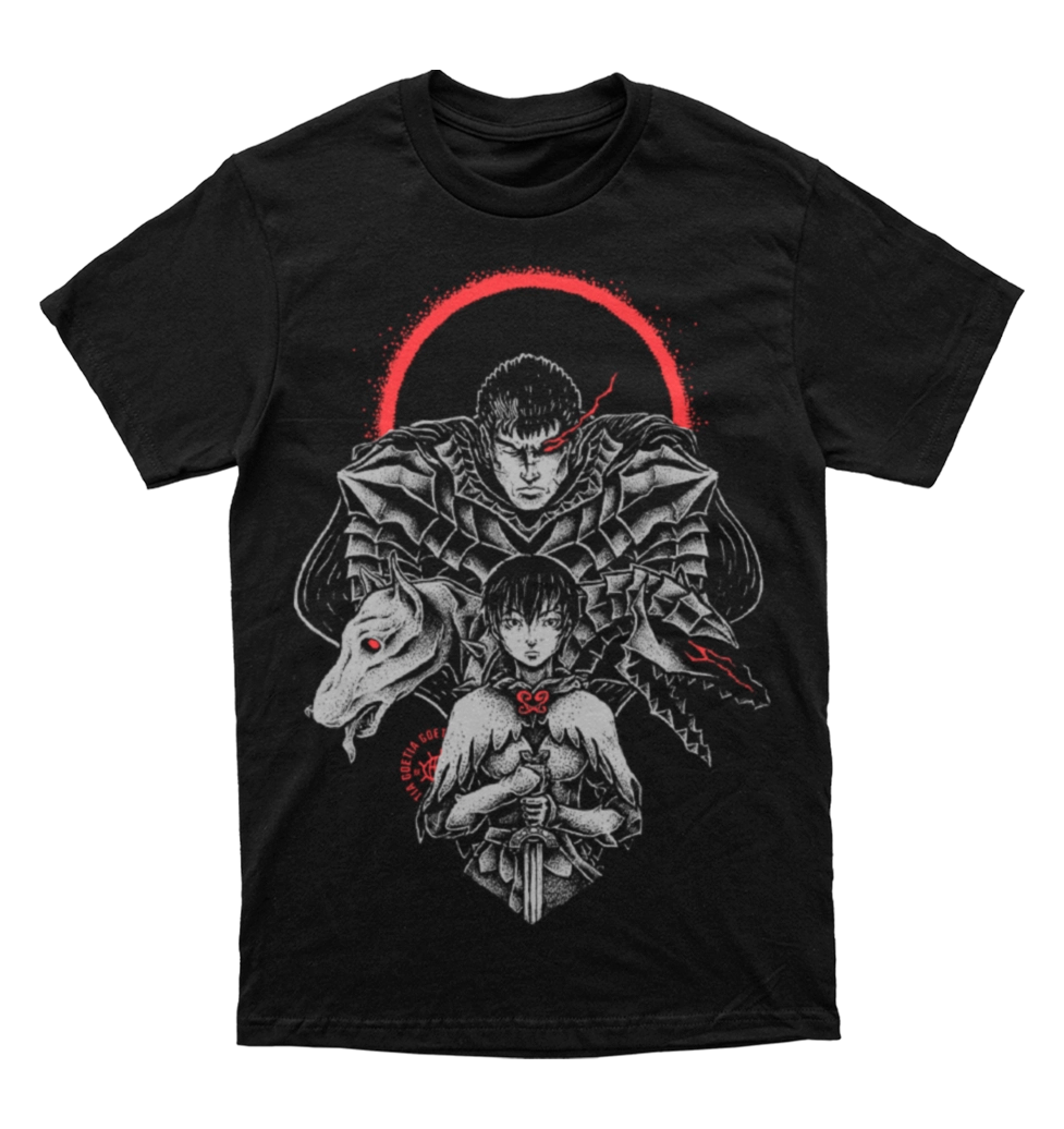 Polera Berserk - Guts y Casca