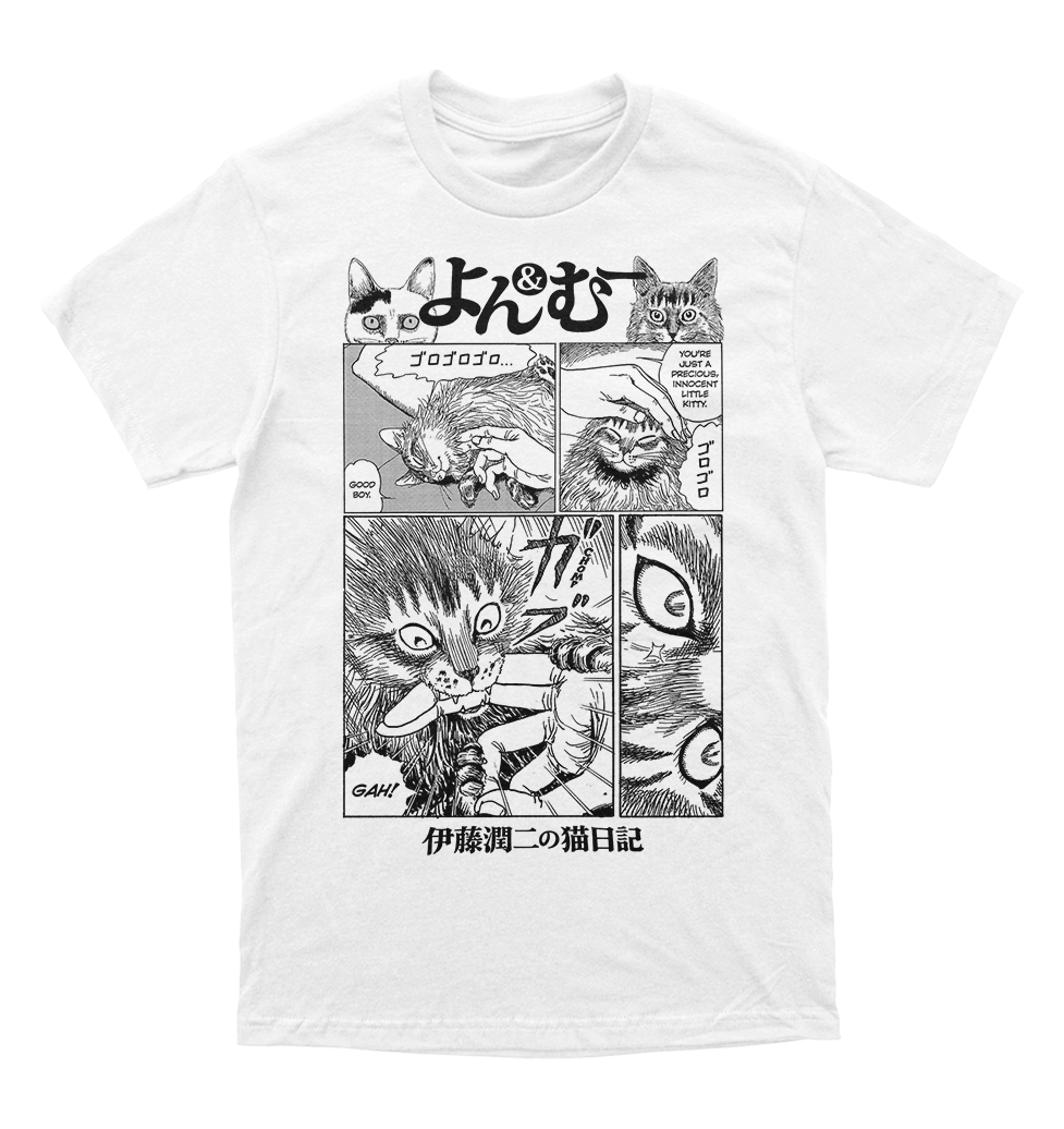 Polera Horror - Junji Ito - Diario gatuno : Yon & Mu - Mordida