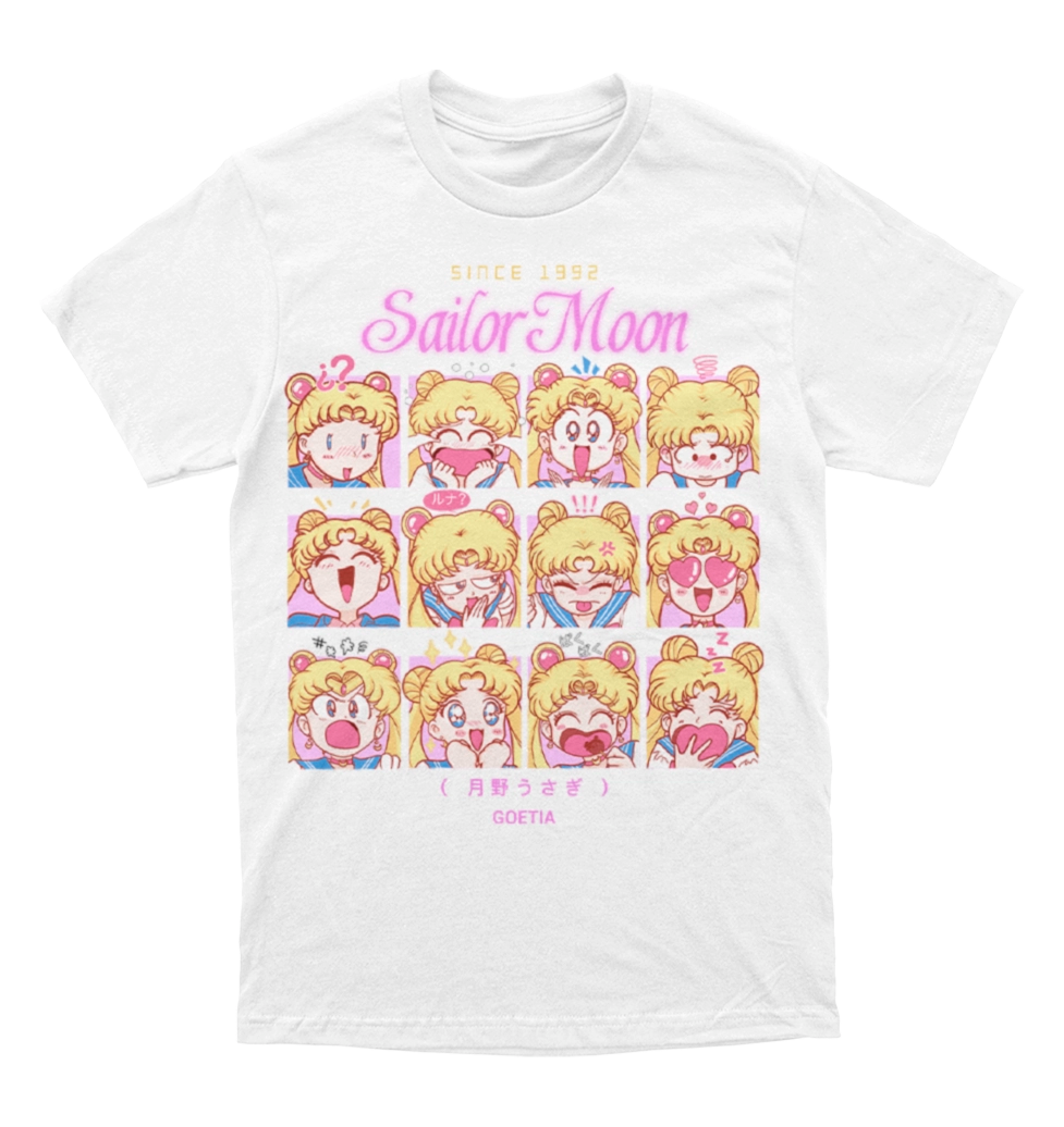 Polera Sailor Moon - Usagi Tsukino - Serena Tsukino - Caras