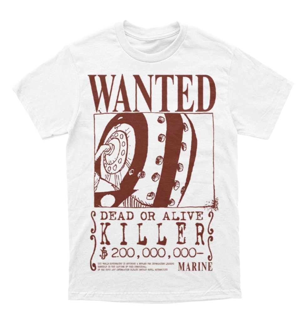 Polera One Piece - Wanted - Killer