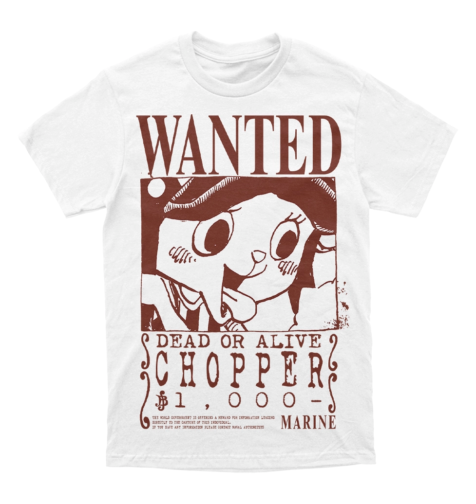 Polera One Piece - Wanted - Chopper