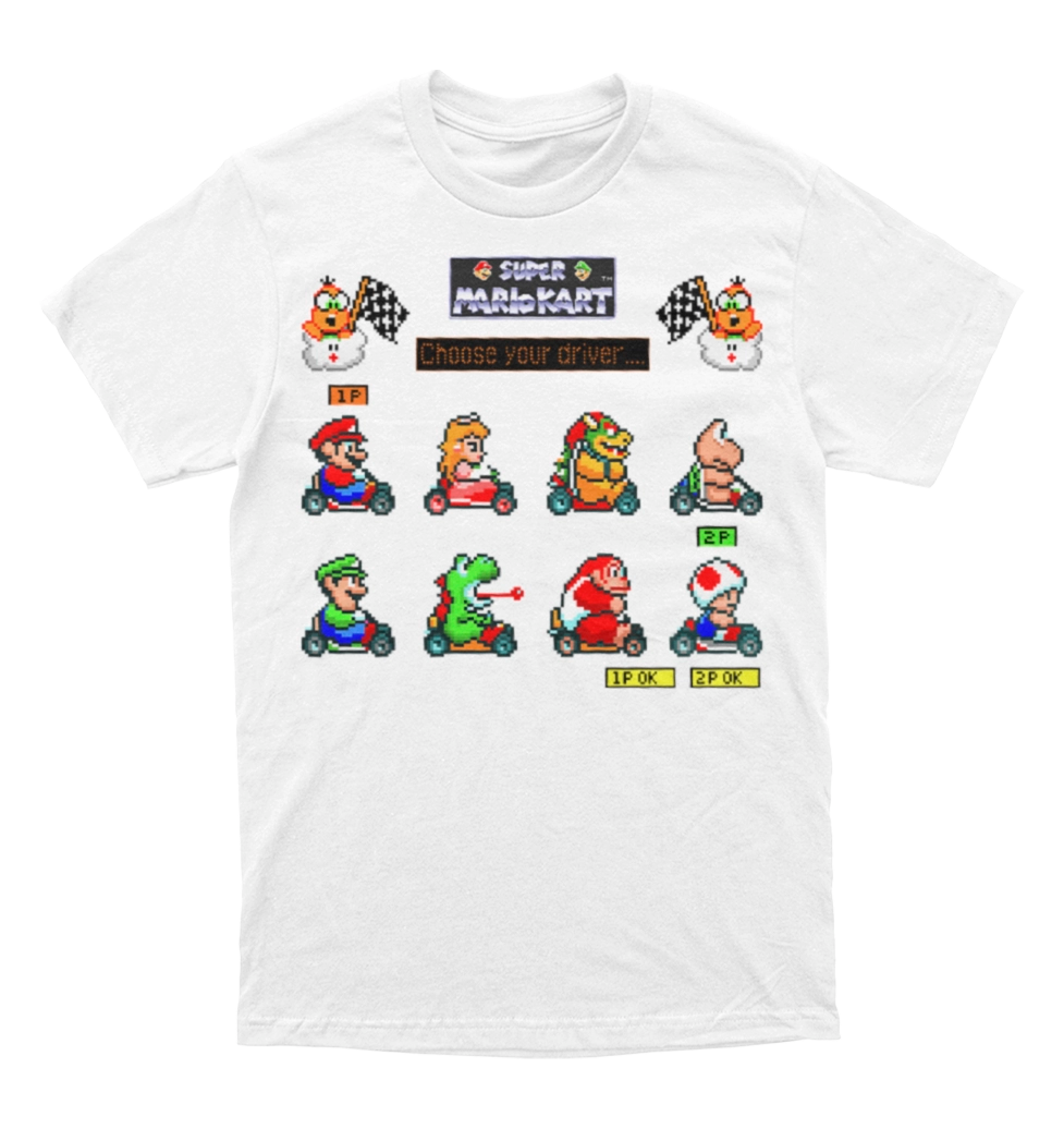 Polera Mario Kart - Character Select