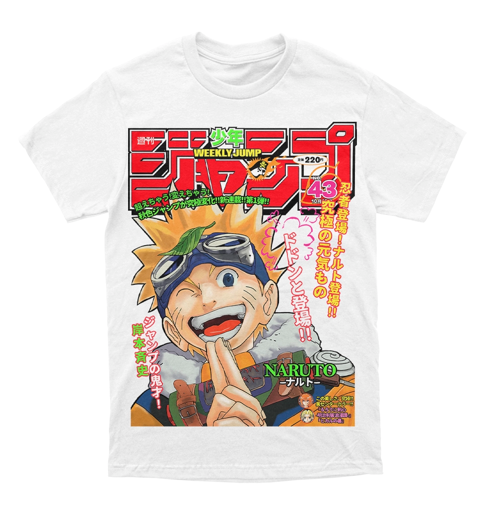 Polera Naruto - Weekly Shonen Jump #43 (1999) - Debut de Naruto