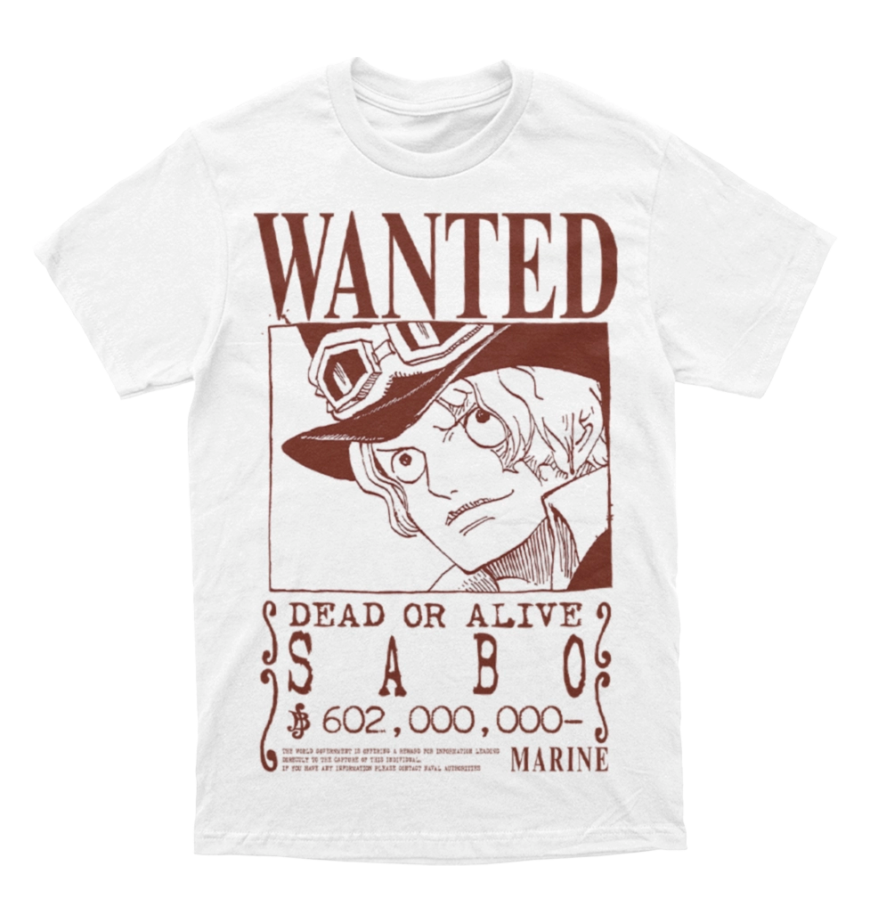 Polera One Piece - Wanted - Sabo