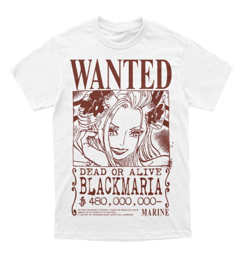 Polera One Piece - Wanted - Black Maria
