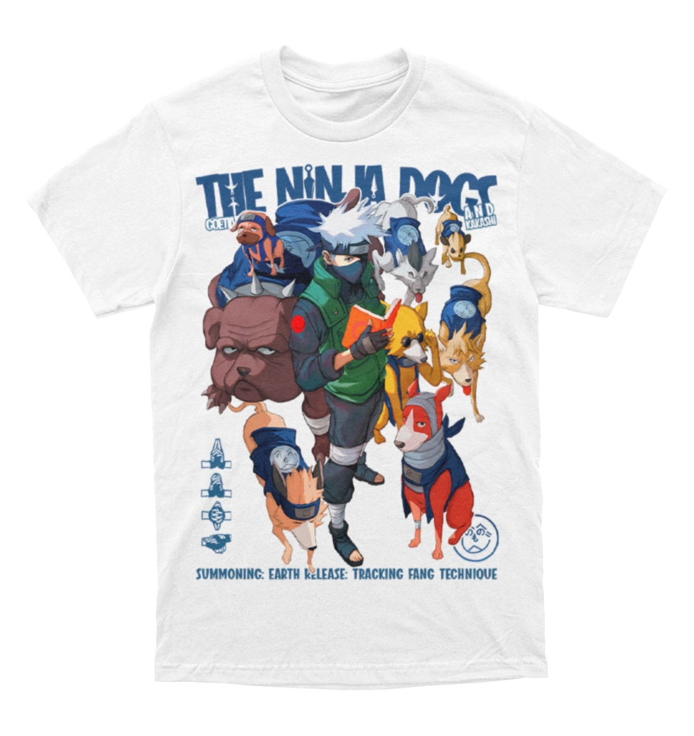 Polera Naruto - Kakashi - Ninja Dogs