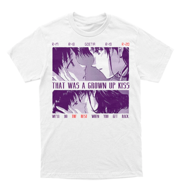 Polera Misato y Shinji (grow up kiss)