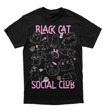 Polera Black Cat Social Club