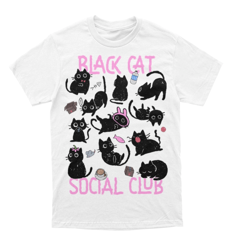 Polera Black Cat Social Club