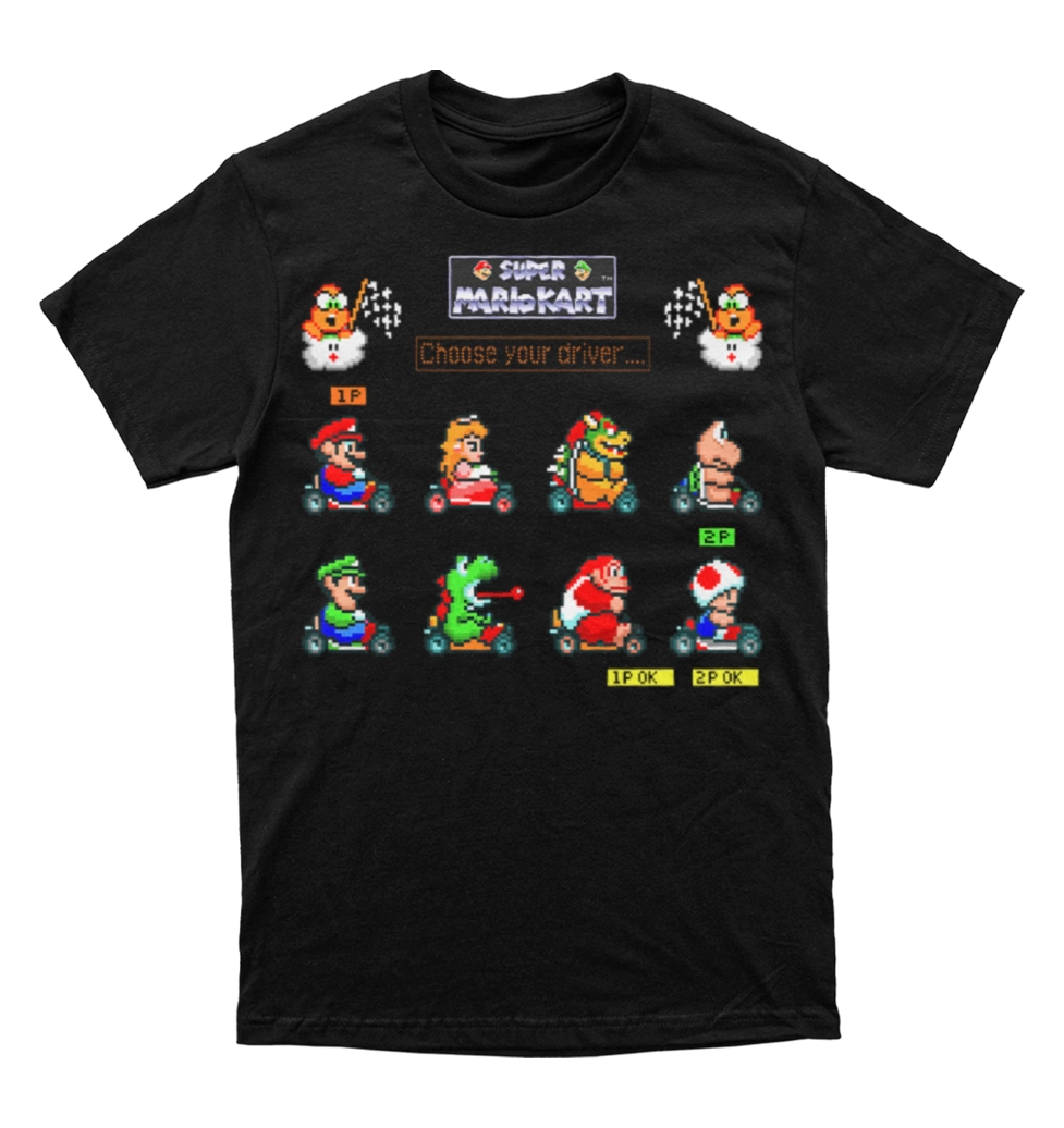 Polera Mario Kart - Character Select