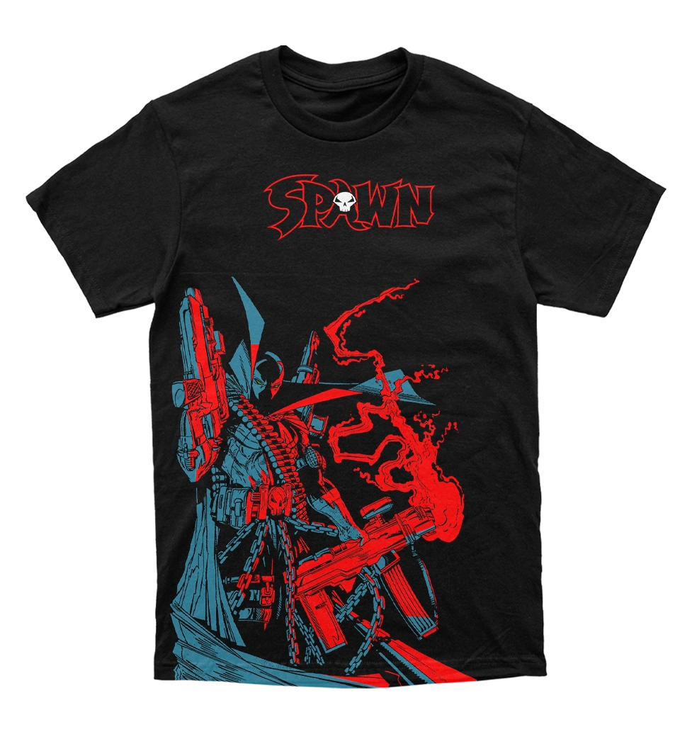Polera SPAWN #7 - Red & blue