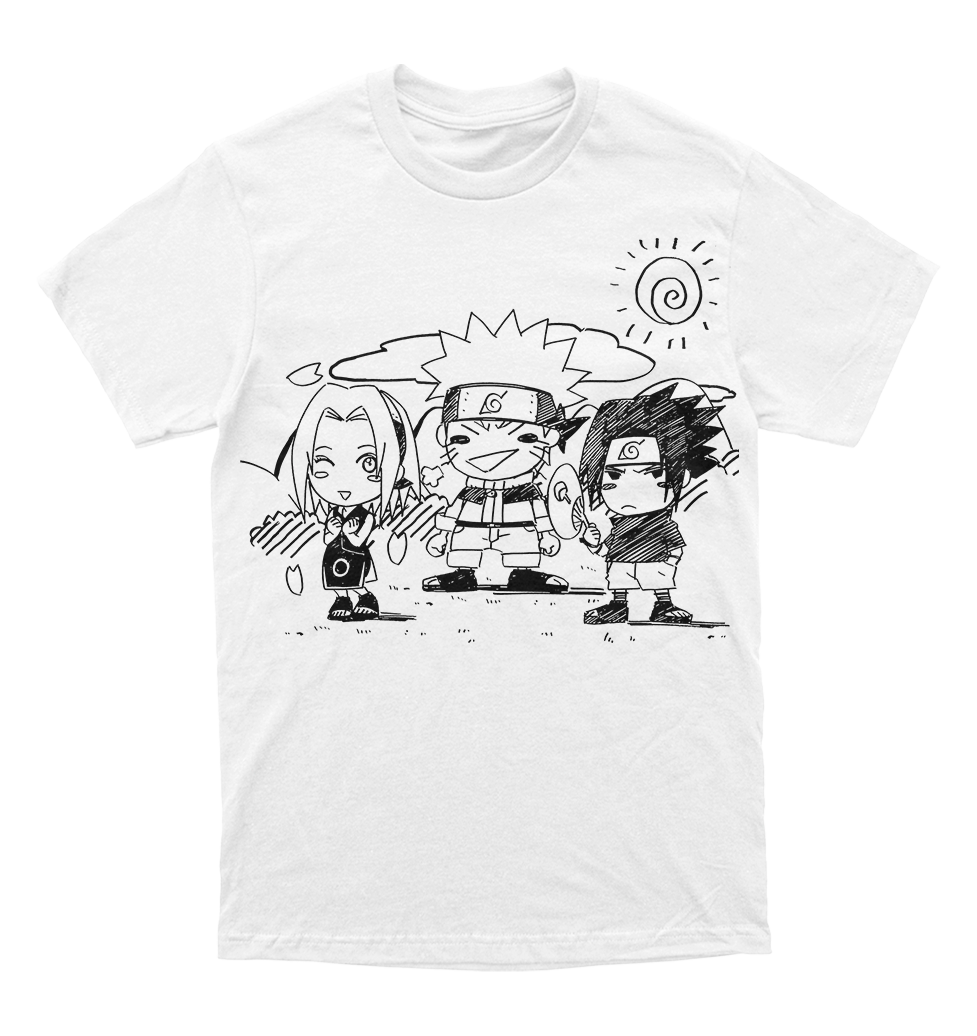 Polera Naruto - Team 7 - Estilo Infantil