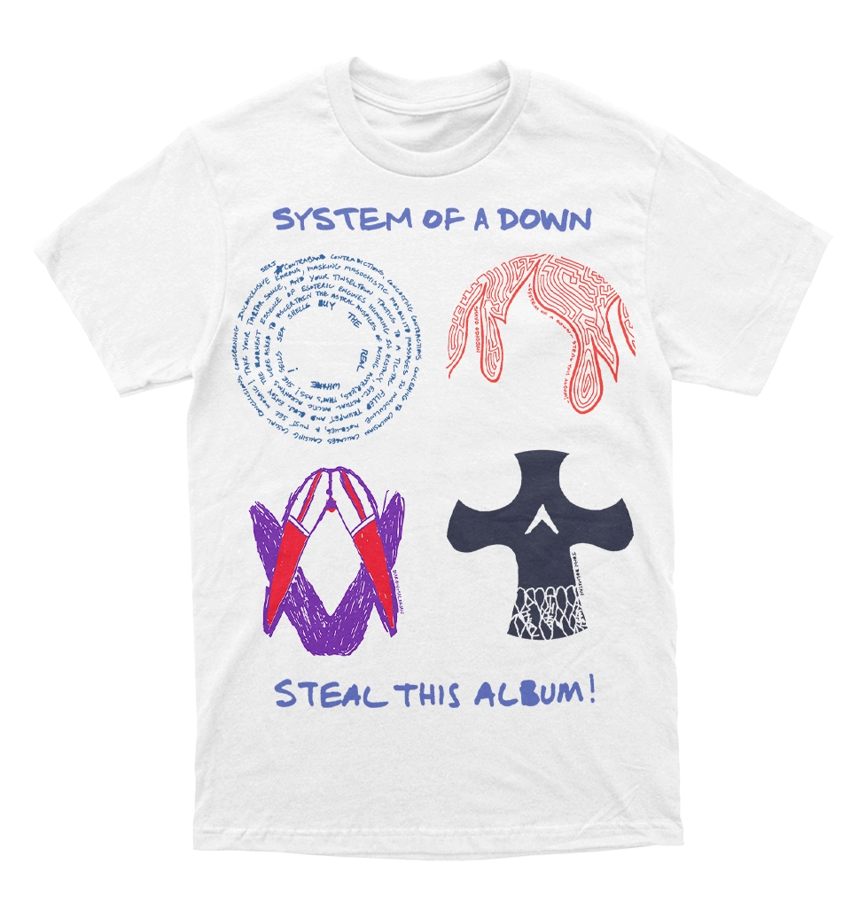 Polera System of a Down (Steel this album)