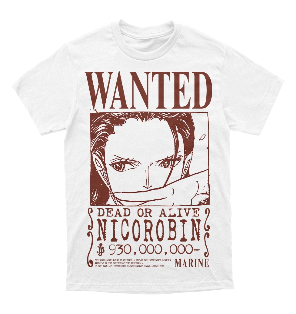 Polera One Piece - Wanted - Nico Robin