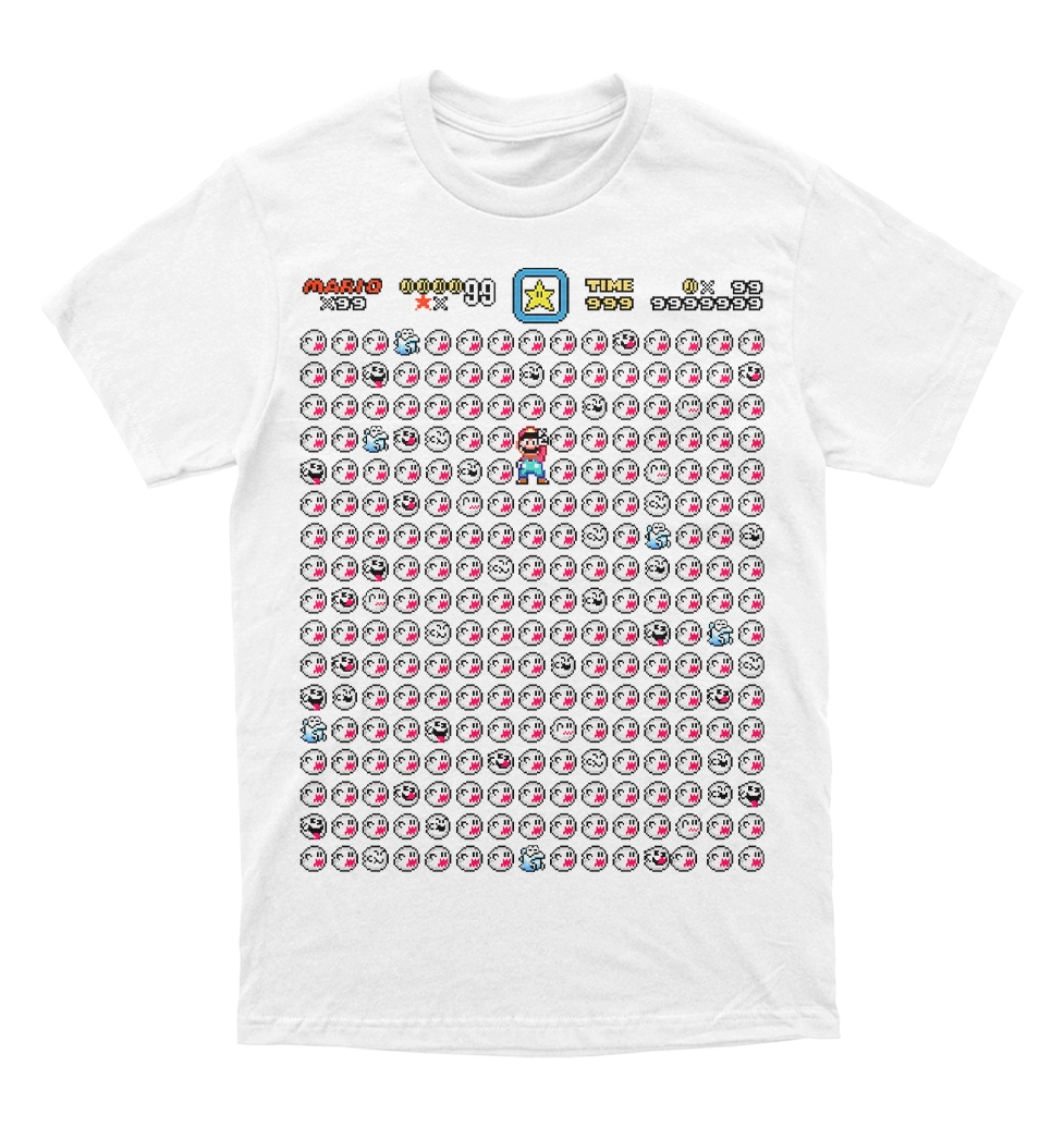 Polera Super Mario Bros - Boo's