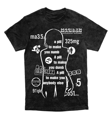 Polera Marilyn Manson - Coma White