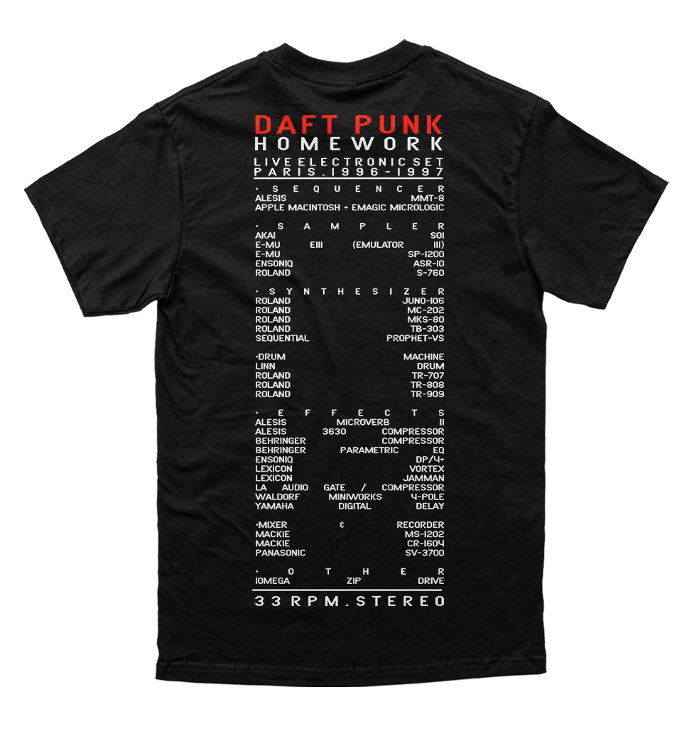 Polera Daft Punk - Homework