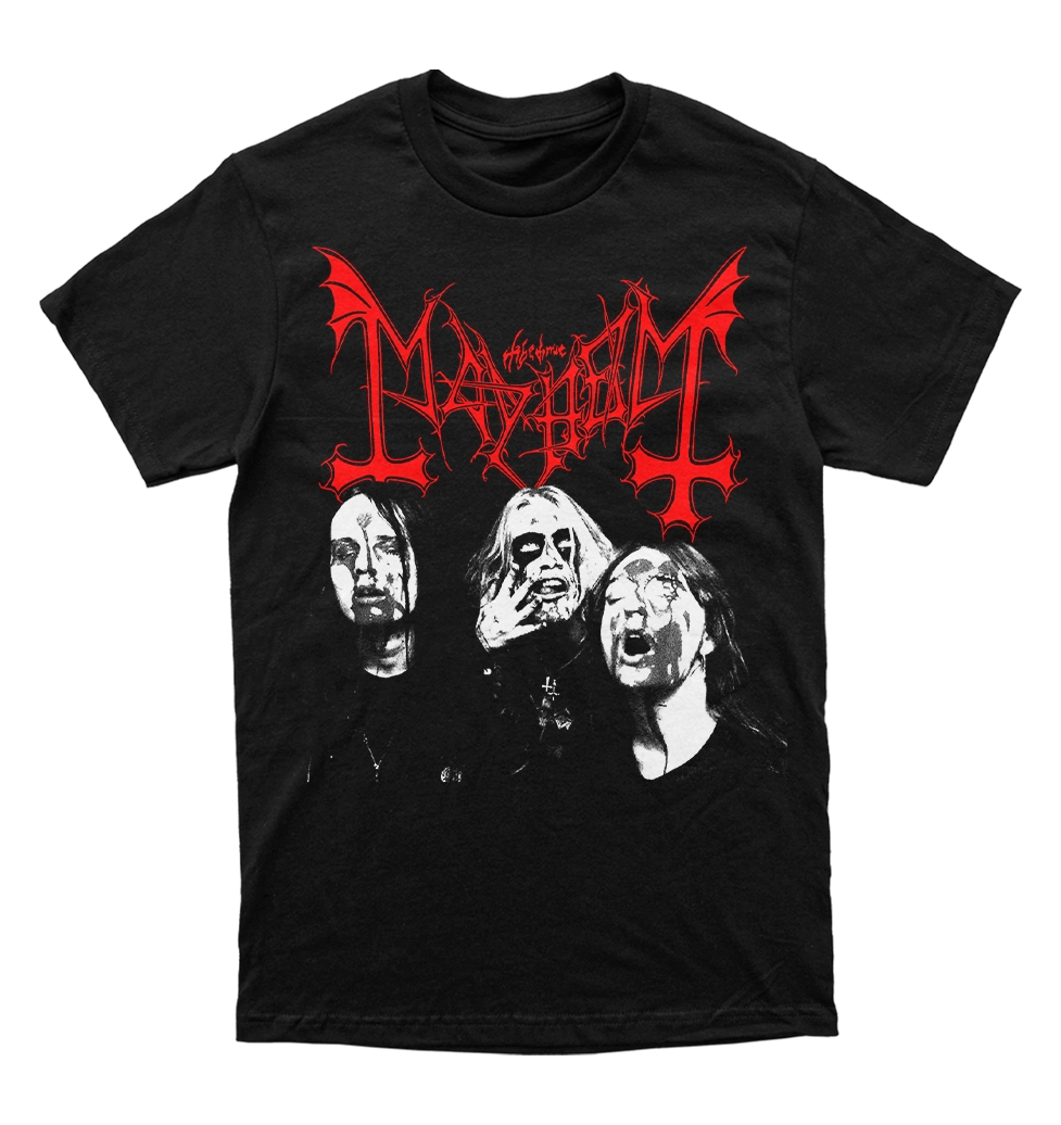 Polera Mayhem - Dead, Euronymous & Necrobutcher