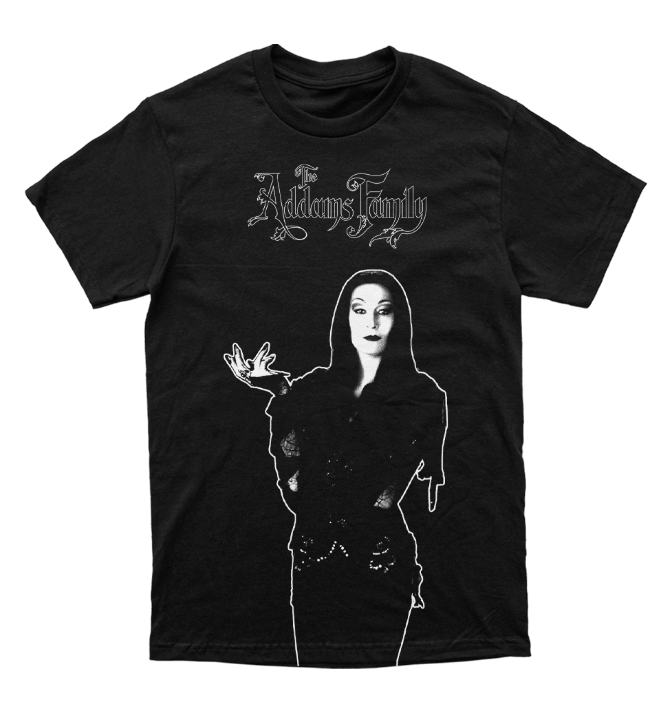 Polera Morticia Addams - Anjelica Huston