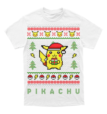 Polera Pikachu Navidad