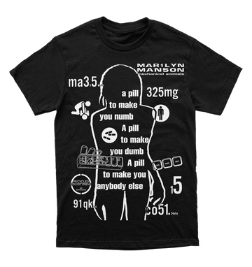 Polera Marilyn Manson - Coma White