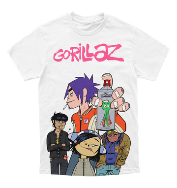 Polera Gorillaz - Inky Octopus Car Paint