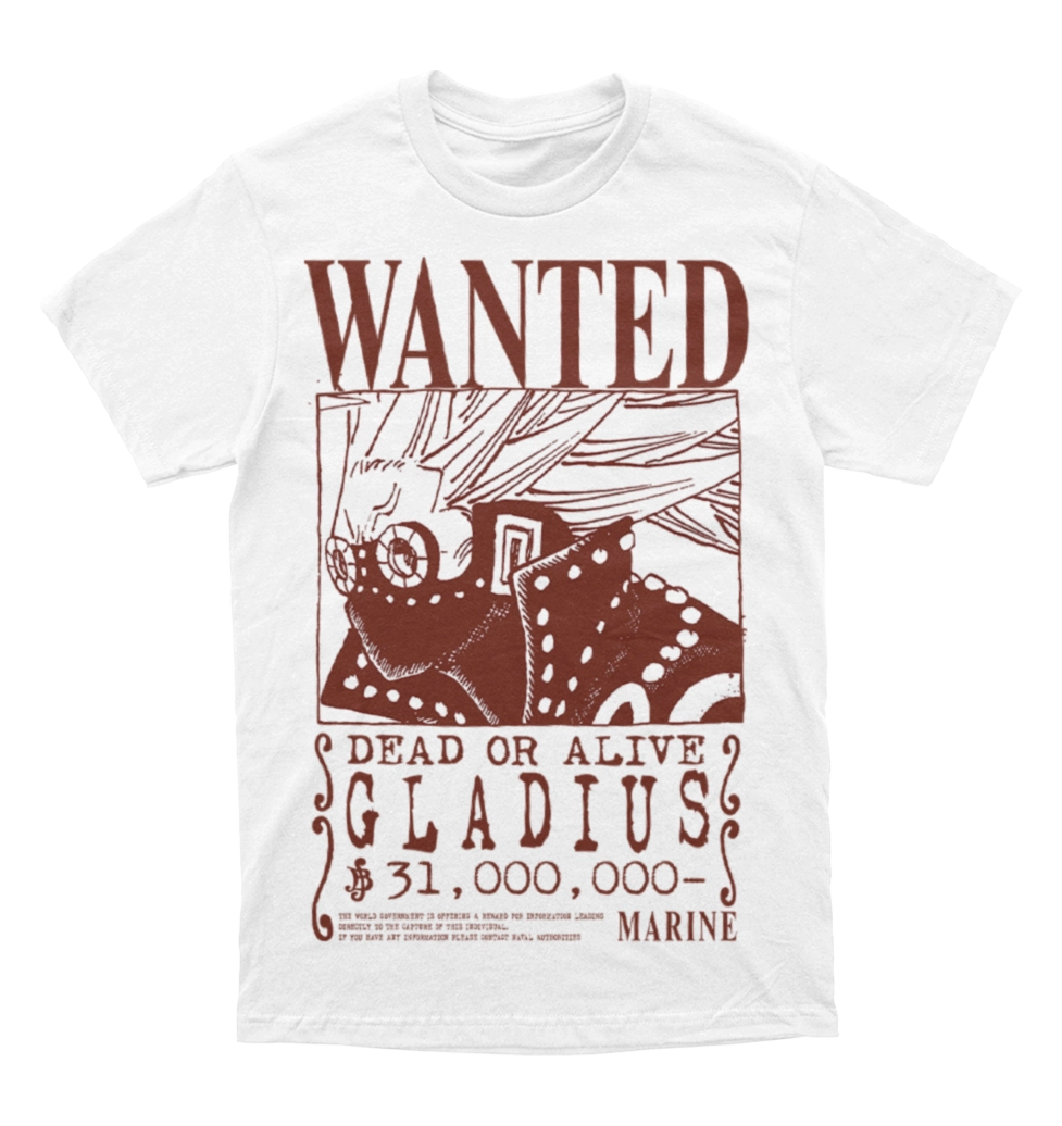 Polera One Piece - Wanted - Gladius