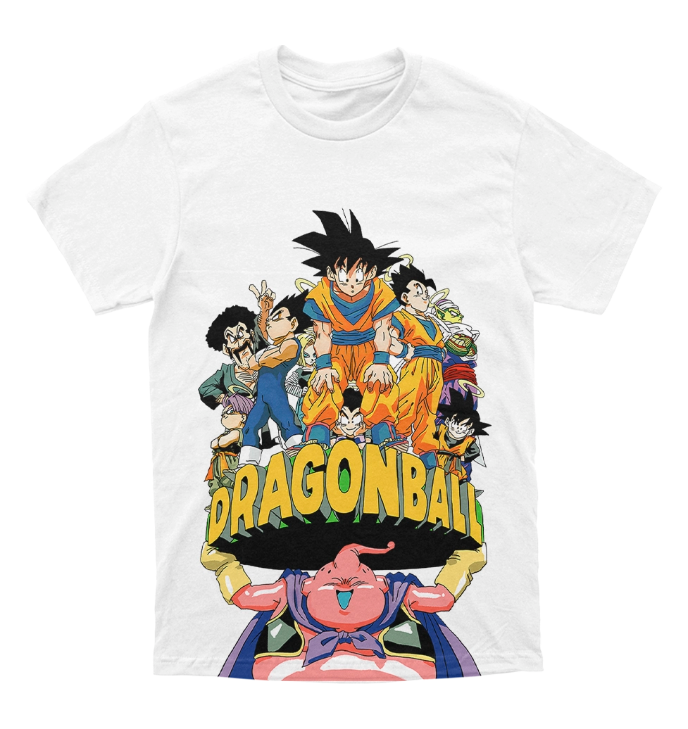 Polera Dragon Ball - Majin Buu y Guerreros Z