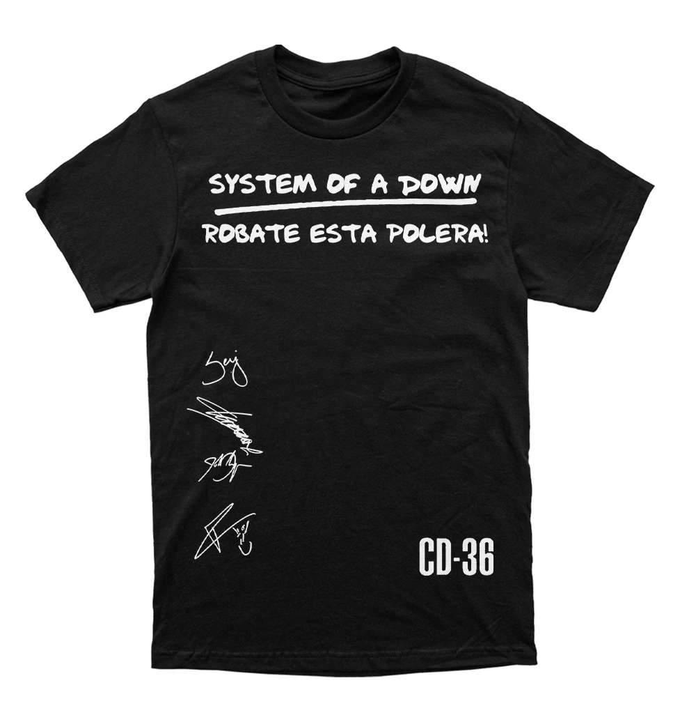Polera System of a Down - Robate esta polera