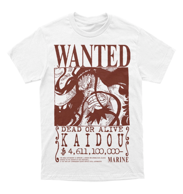 Polera One Piece Wanted (Kaidou)