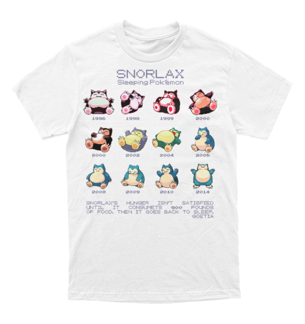 Polera Pokemon - Snorlax - Evolución