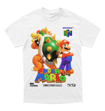 Polera Super Mario Bros - Super Mario 64 - Mario & Bowser