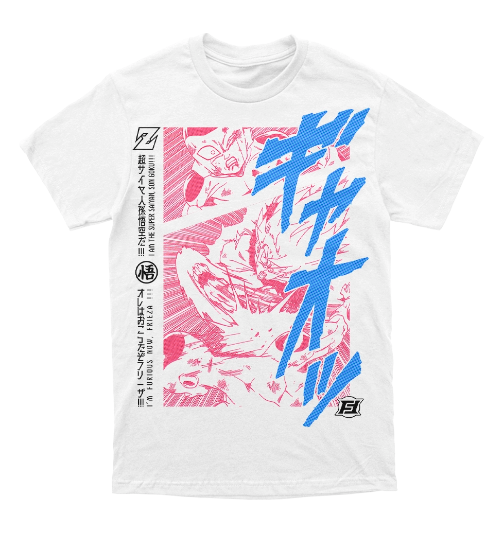 Polera Dragon Ball - Goku vs Frieza - I'm the super saiyan