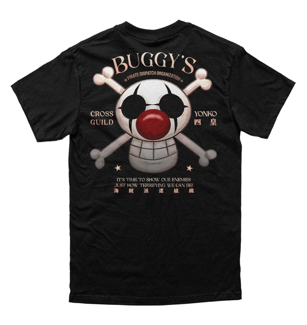 Polera One Piece - Uniforme Piratas Buggy el payaso