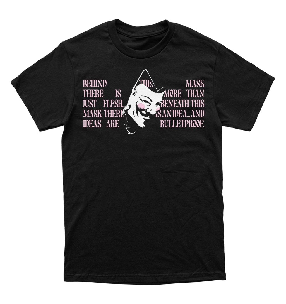 Polera V for Vendetta - Behind this mask