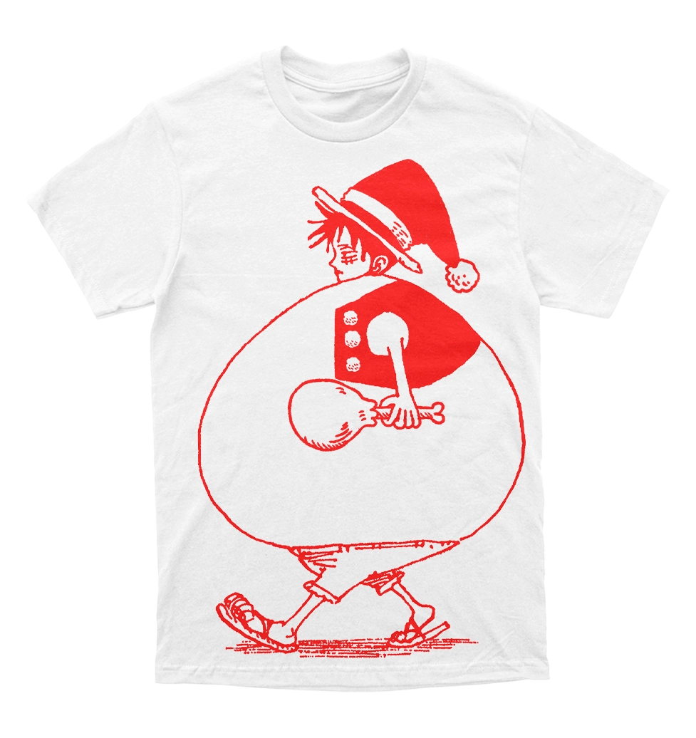 Polera Luffy Fat Navideño