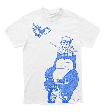 Polera Pokemon - RED y Snorlax